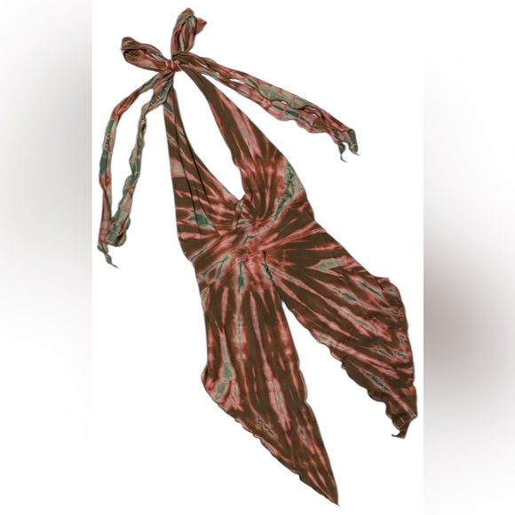 Tops - Festival Tie-Dye Halter Top, one size fall boho indie retro vintage-vibe 70s